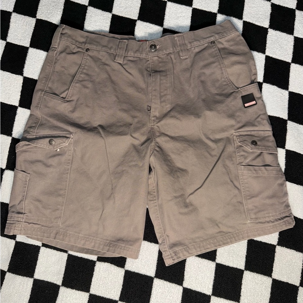 Men's Cargo Shorts in Taupe Utility Style